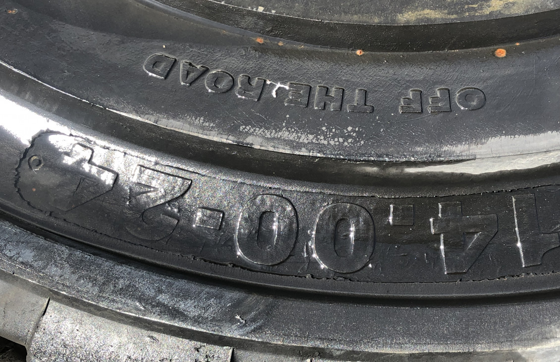1400-24 solid wheels and tyres for sale on Plantmaster UK County Durham England United Kingdom
