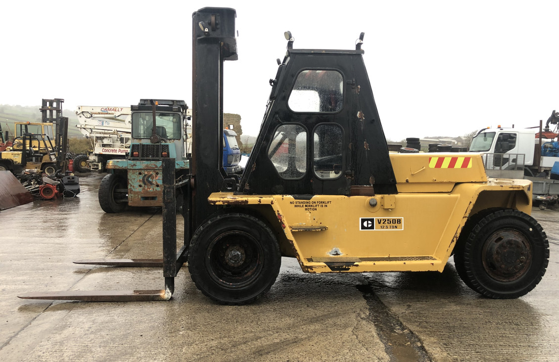 CAT V250 diesel 12.5 ton forklift for sale on Plantmaster UK County Durham England United Kingdom