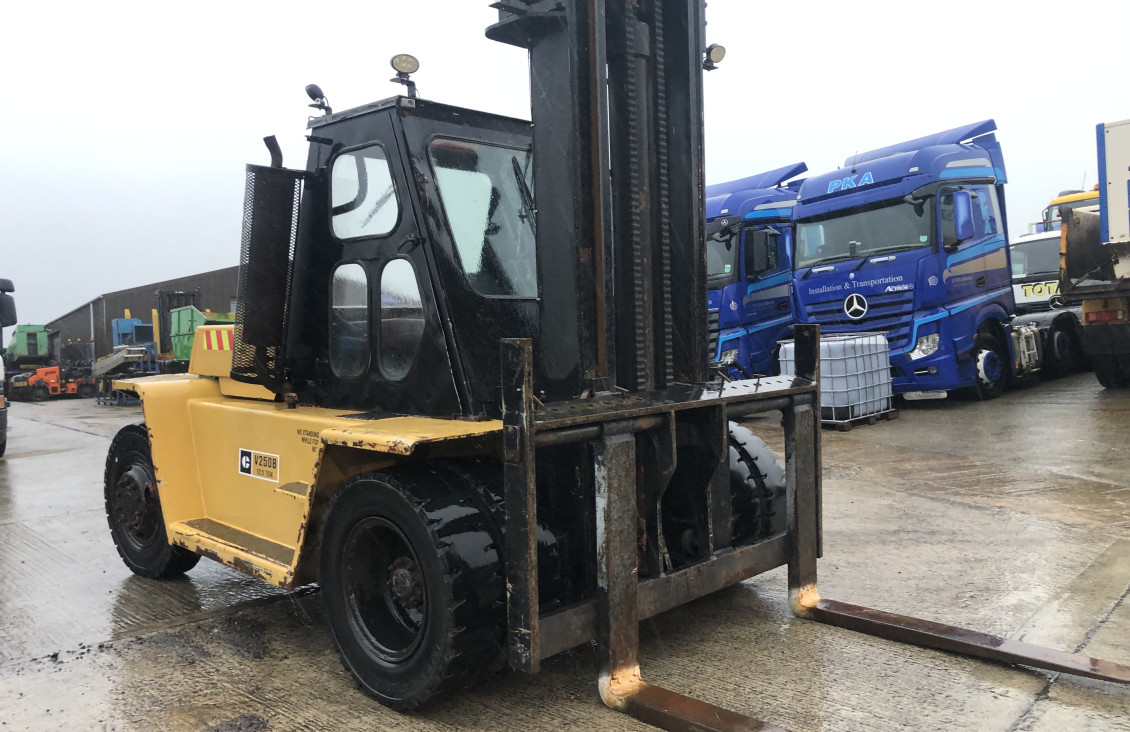 CAT V250 diesel 12.5 ton forklift for sale on Plantmaster UK County Durham England United Kingdom