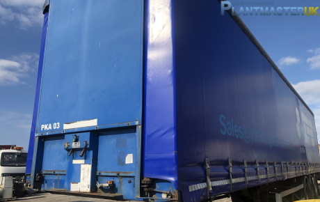 M&G 13.6 metre 3 axle curtain side Trailor for sale on Plantmaster UK