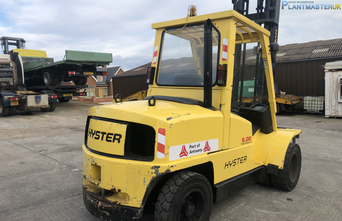 Hyster H6.00 XM 6 ton diesel forklift for sale on Plantmaster UK County Durham England United Kingdom