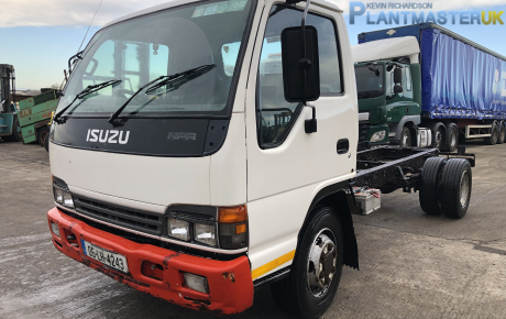 Isuzu NQR 7.5 ton diesel cab and chassis truck for sale on Plantmaster UK