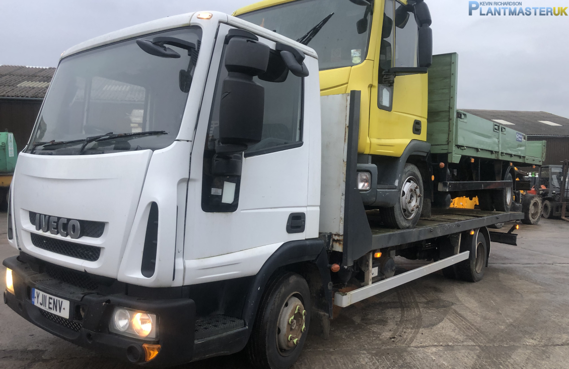 Iveco 75E15 ,7.5 ton dropside trucks for sale on Plantmaster UK