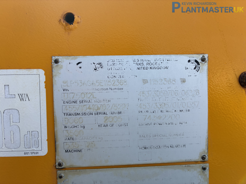 JCB 535-125 Telehandlerfor sale on Plantmaster UK