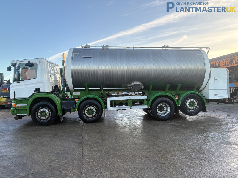 Scania P410 8×2 Stainless Steel Milk Tankerfor sale on Plantmaster UK