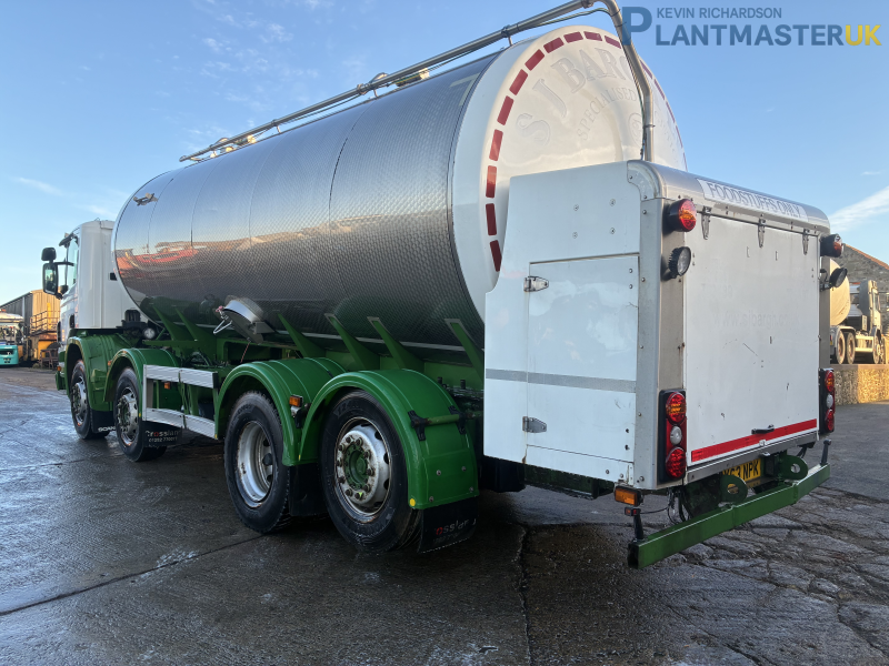 Scania P410 8×2 Stainless Steel Milk Tankerfor sale on Plantmaster UK