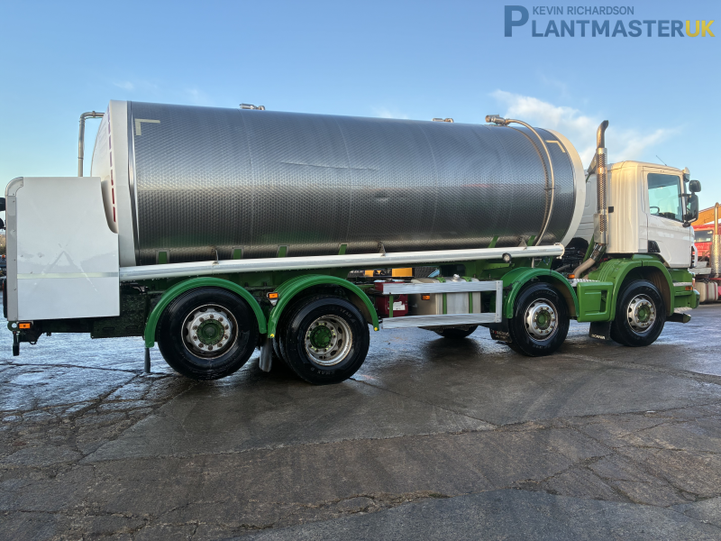 Scania P410 8×2 Stainless Steel Milk Tankerfor sale on Plantmaster UK