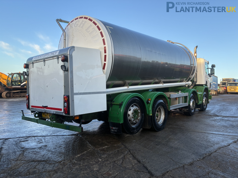 Scania P410 8×2 Stainless Steel Milk Tankerfor sale on Plantmaster UK