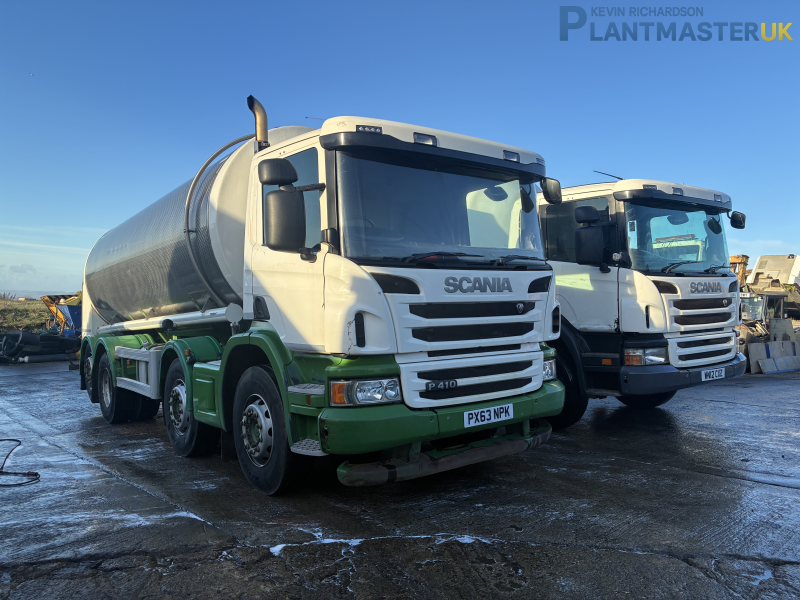 Scania P410 8×2 Stainless Steel Milk Tankerfor sale on Plantmaster UK