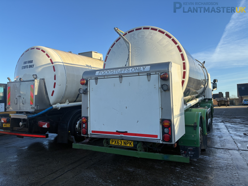 Scania P410 8×2 Stainless Steel Milk Tankerfor sale on Plantmaster UK