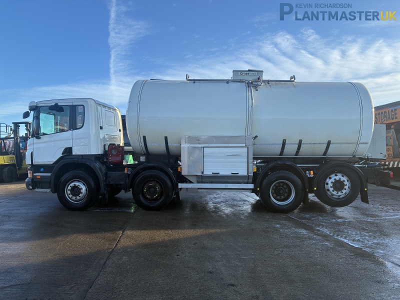 Scania P340, 8×2 stainless stainless steel milk tankerfor sale on Plantmaster UK