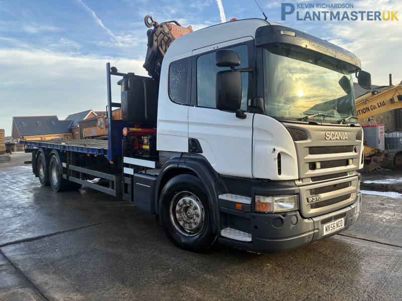 Scania P310 6×2 Fassi Crane Truckfor sale on Plantmaster UK