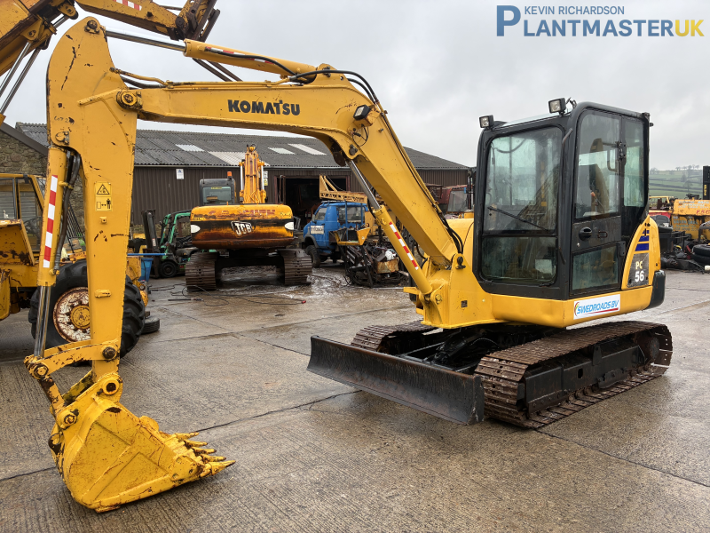 Komatsu PC 56-7 5.6 ton steel tracked excavator